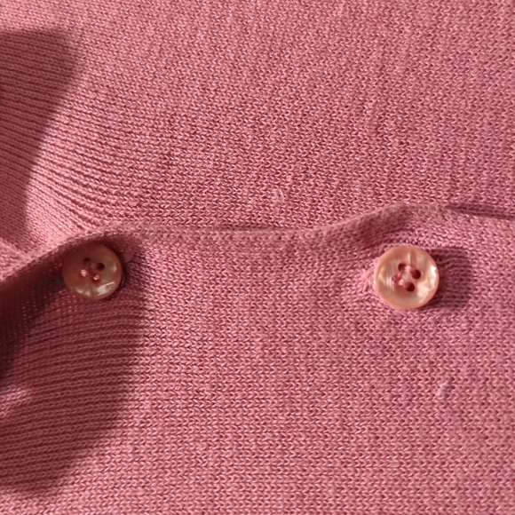 Panther Petite Pink Button Down Top SIZE Medium - Picture 2 of 4